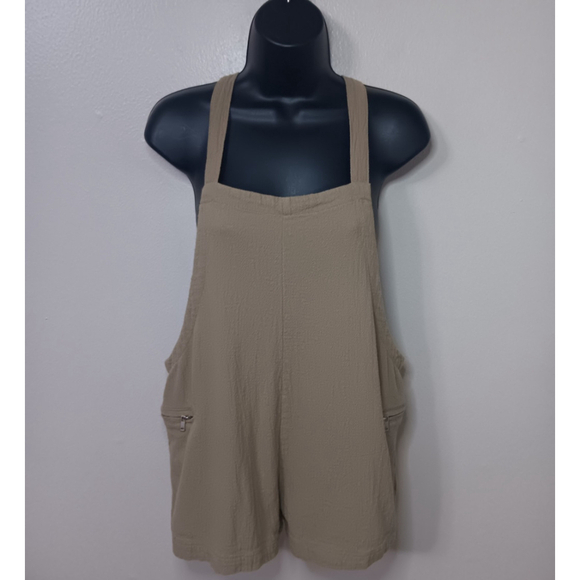 Mikoh Pants - Mikoh Mekia Romper Women's Size 1 XS Brown Cotton Designer Beach
